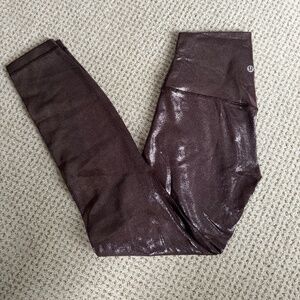 Lululemon Align High Rise *Shine* leggings